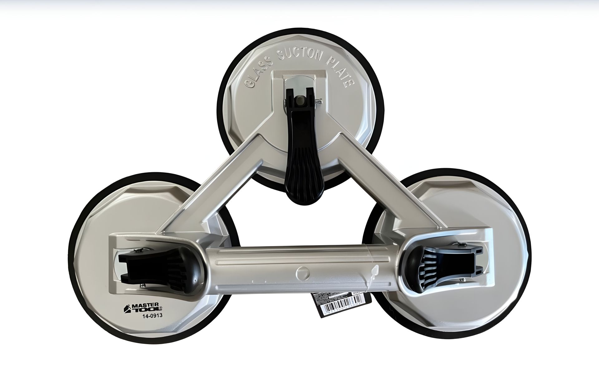Вакуумний тримач для скла Ø 118 мм 3в1 150 кг алюміній MASTERTOOL 14-0913 Вакуумний тримач для скла Ø 118 мм 3в1 150 кг алюміній MASTERTOOL 14-0913
