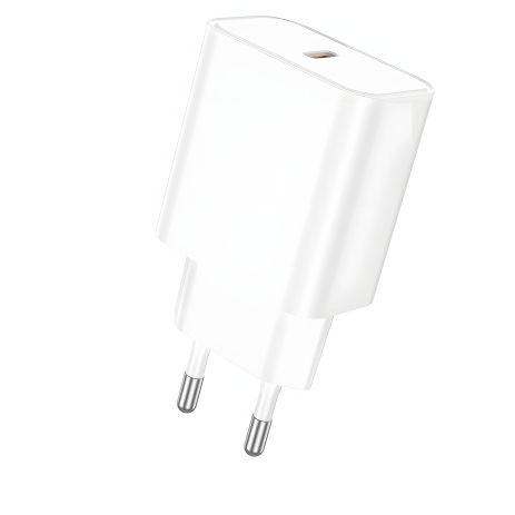 Зарядний пристрій від мережі Borofone BA71A, Out: Type-C, PD, 20W, білий Зарядний пристрій від мережі Borofone BA71A, Out: Type-C, PD, 20W, білий