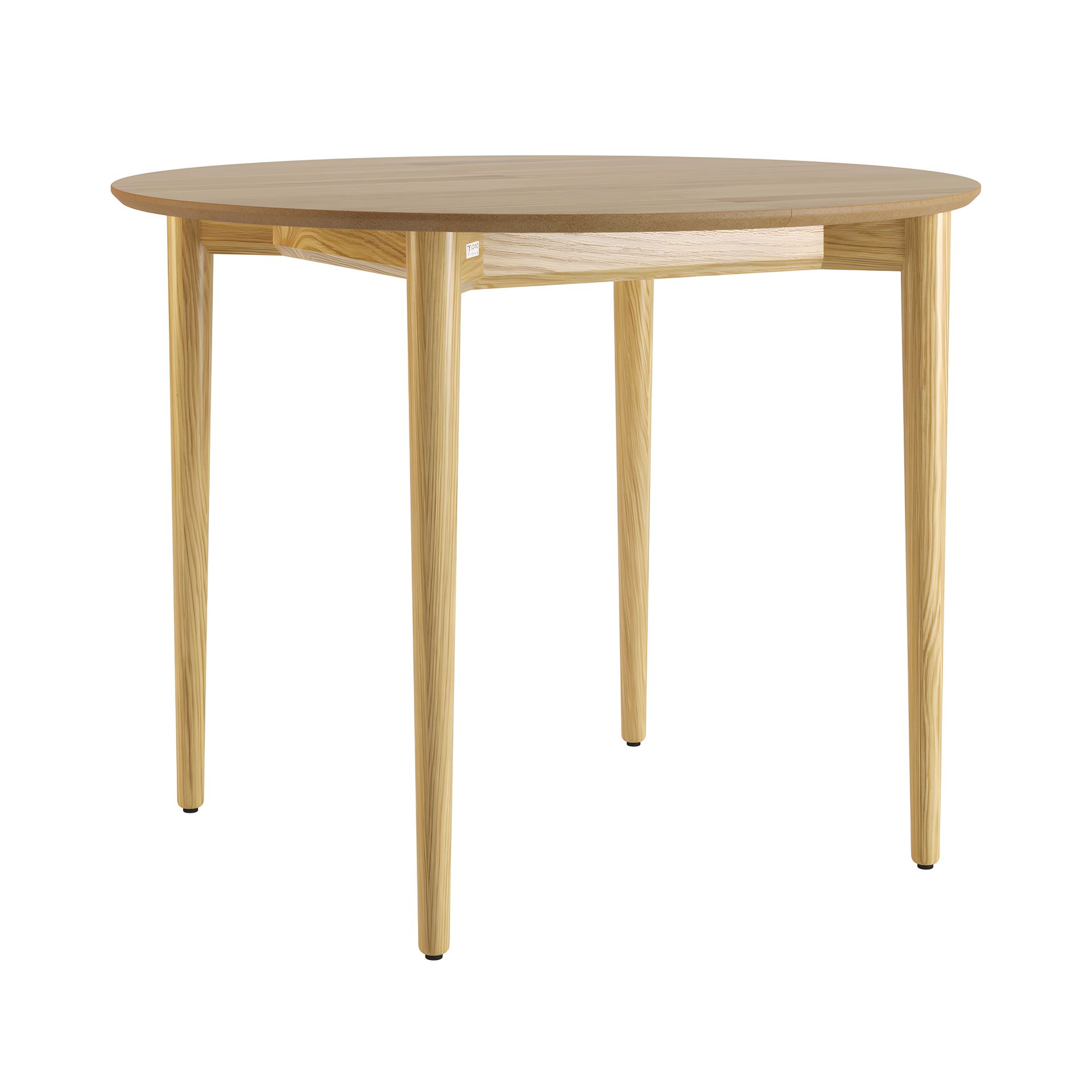 Дубовий стіл розкладний Silva d-100+40 натуральний Дубовий стіл розкладний Silva d-100+40 натуральний