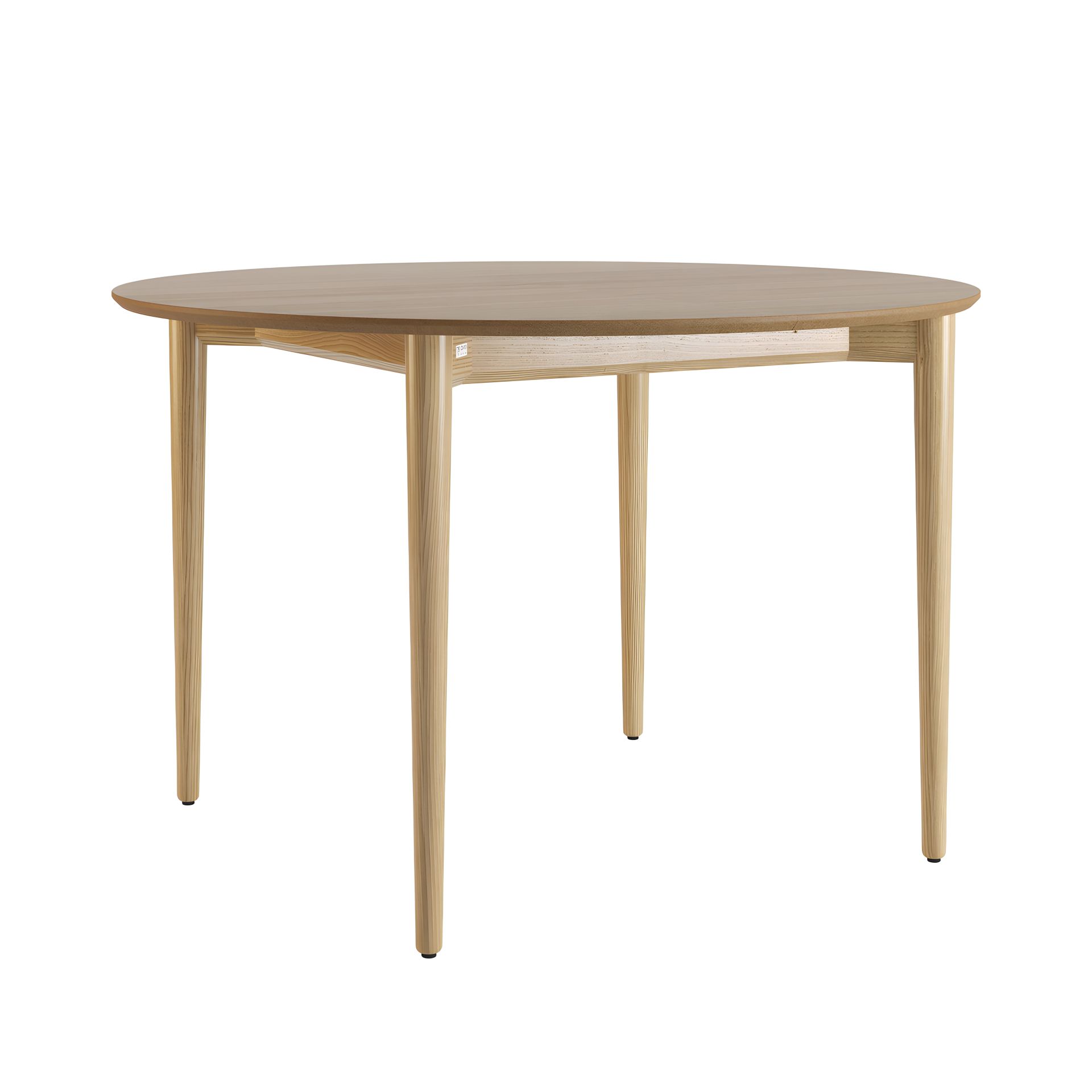 Розкладний стіл Silva d-120+40, натуральний ясен Розкладний стіл Silva d-120+40, натуральний ясен