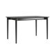 Чорний розкладний стіл Silva 130+40 x 80