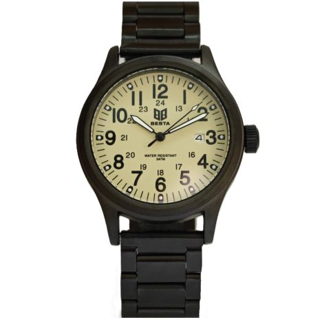 Мужские часы Besta Command Green Metal, 2 ремешка 2156