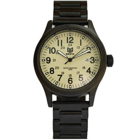 Мужские часы Besta Command Green Metal, 2 ремешка 2156