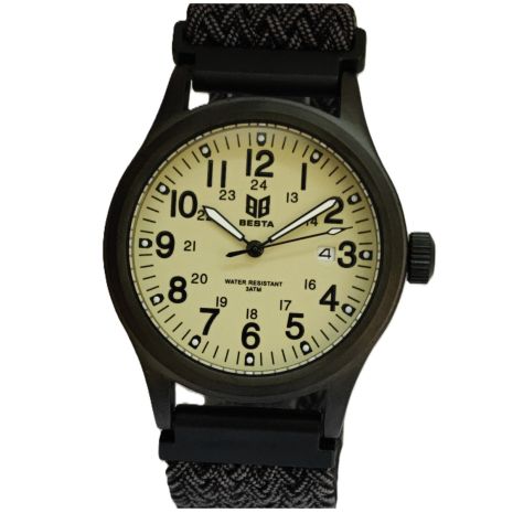 Мужские часы Besta Command Green Nylon, 2 ремешка 2157