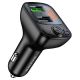 Автомобільний зарядний пристрій Borofone BC41, BT5.0, 2 USB, QC3.0, 18W, TF, з FM-модулятором, чорний