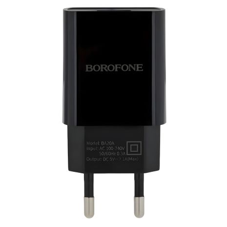 Зарядний пристрій Borofone BA20A, 2,1A, Black