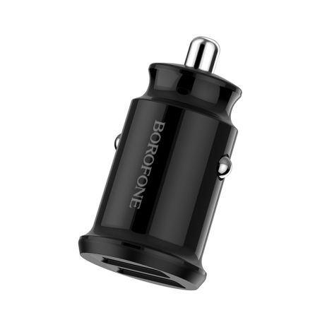 Автомобільний зарядний пристрій Borofone BZ8, 2 USB, чорний