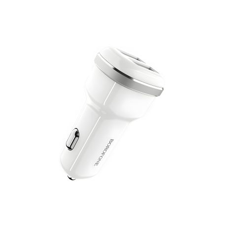 Автозарядное устройство Borofone BZ13 2 USB белое Автозарядное устройство Borofone BZ13 2 USB белое