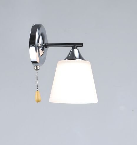 Настенное бра VALESO K2311/1W, черный/хром (E27), 1 плафон