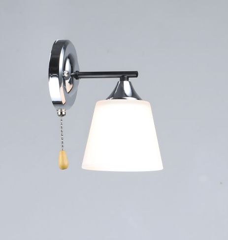 Настенное бра VALESO K2311/1W, черный/хром (E27), 1 плафон Настенное бра VALESO K2311/1W, черный/хром (E27), 1 плафон