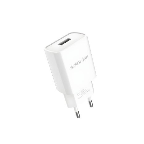 Borofone BA20A мережевий зарядний пристрій, 2,1A, білий