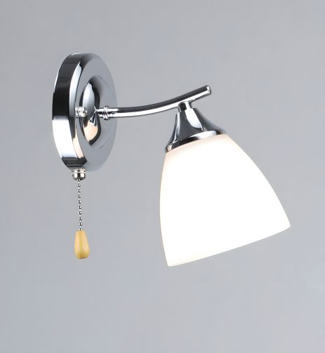 Настінне бра на 1 плафон VALESO K2313/1W, хромове (E27) Настінне бра на 1 плафон VALESO K2313/1W, хромове (E27)