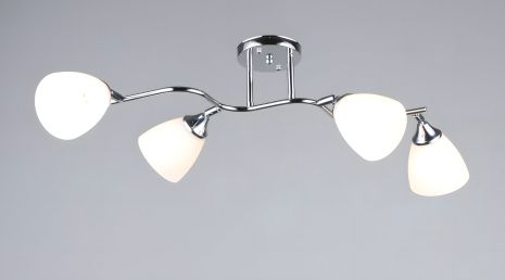 Потолочная люстра на 4 плафона VALESO K2313/4, хромовая (E27) Потолочная люстра на 4 плафона VALESO K2313/4, хромовая (E27)