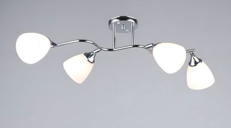 Потолочная люстра на 4 плафона VALESO K2313/4, хромовая (E27)