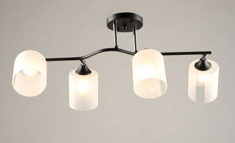 Четырехплафонная люстра потолочная VALESO K2316/4, черный/хром (E27) Четырехплафонная люстра потолочная VALESO K2316/4, черный/хром (E27)