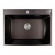 Кухонна мийка VALESO Handmade PVD 600х450х220 чорна (дозатор в комплекті) Кухонна мийка VALESO Handmade PVD 600х450х220 чорна (дозатор в комплекті)