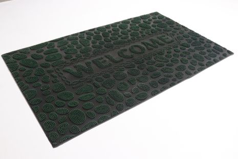 Резина резиновая 45*75 см, Бруд защита цвет Зеленый (1497) - Грязезащитный коврик