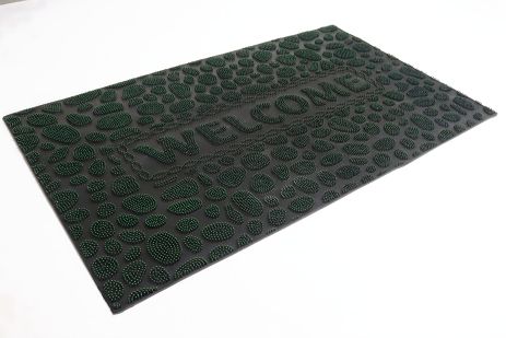 Брудозахисний гумовий килимок 45*75 см кольоровий 1497/green