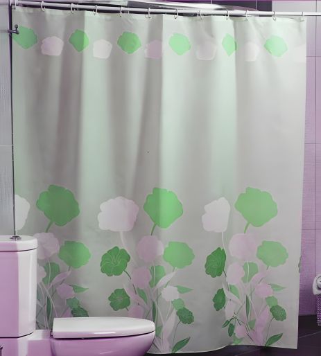 Штора для ванної Miranda HERBARIUM, колір зелений