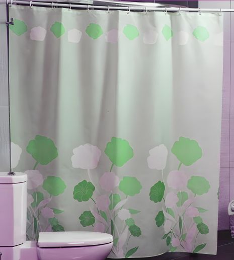 Штора для ванної Miranda HERBARIUM, колір зелений Штора для ванної Miranda HERBARIUM, колір зелений