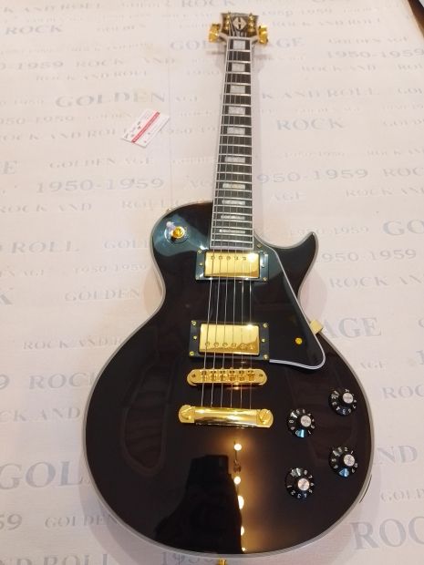 Електрогітара Gibson Les Paul Custom Black Beauty Аутентичний Електрогітара Gibson Les Paul Custom Black Beauty Аутентичний