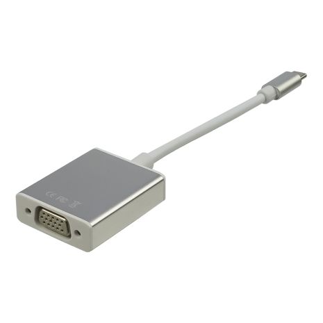 Адаптер перехідник Type-C - VGA білий Адаптер перехідник Type-C - VGA білий