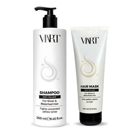 Набір VIART DUO Anti-Yellow шампунь і маска для нейтралізації жовтизни світлого і освітленого волосся, 250+200 мл