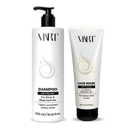 Анти-жовтий шампунь і маска VIART DUO для світлого волосся, 250+200 мл