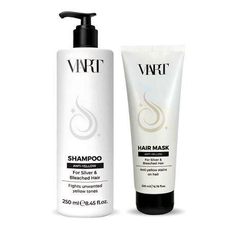 Набір VIART DUO Anti-Yellow шампунь і маска для нейтралізації жовтизни світлого і освітленого волосся, 250+200 мл