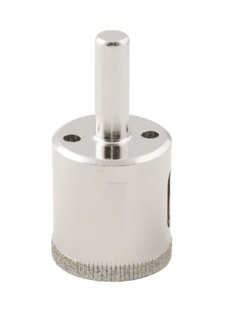 Алмазное сверло для стекла и керамики трубчатое 22 мм MASTERTOOL 2-01-222