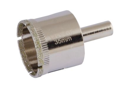 Сверло для стекла и керамики трубчатое с алмазным напылением 35 мм MASTERTOOL 2-01-235