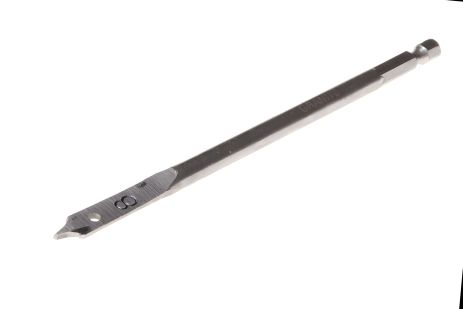 Первая перьевая сверло для дерева 8х152 мм с 6-гранным хвостовиком ¼", MASTERTOOL 2-12-008