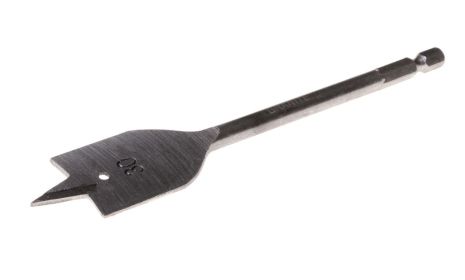 Сверло для дерева перьевое 30х152 мм 6-гранный хвостовик ¼" MASTERTOOL 2-12-030