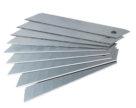 Будівельного ножа лезо набір 10 шт 18 мм 7 сегментів MASTERTOOL 17-0548 Будівельного ножа лезо набір 10 шт 18 мм 7 сегментів MASTERTOOL 17-0548