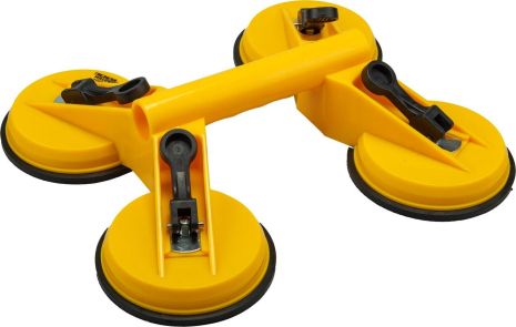 Тримач для скла вакуумний Ø 125 мм 4в1 180 кг ABS пластик MASTERTOOL 14-0904