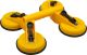 Тримач для скла вакуумний Ø 125 мм 4в1 180 кг ABS пластик MASTERTOOL 14-0904