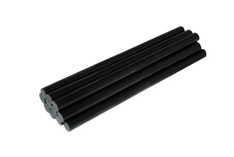 Чорні клейові стрижні 11.2х200 мм, 12 шт., MASTERTOOL 42-0154