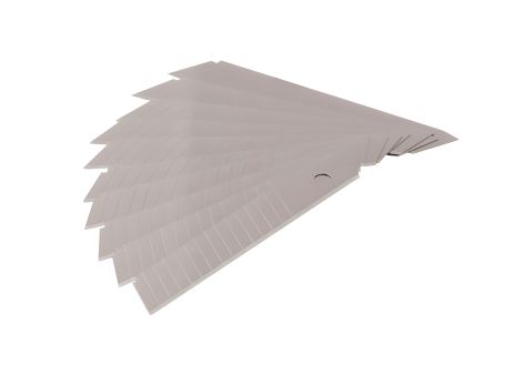 Лезо для будівельного ножа 18 мм 14 сегментів набір 10 шт MASTERTOOL 17-0547 Лезо для будівельного ножа 18 мм 14 сегментів набір 10 шт MASTERTOOL 17-0547