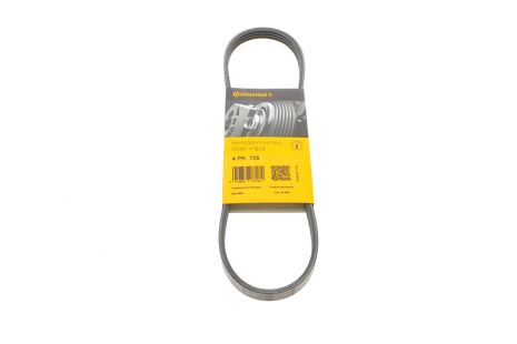 Полікліновий ремінь RENAULT KANGOO, TOYOTA PREVIA, CONTITECH (4PK725)
