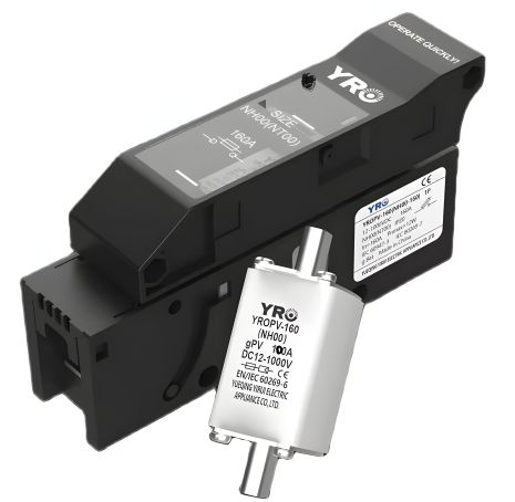 Ножевой керамический предохранитель в боксе YROPV-160 (100A 1000v) Ножевой керамический предохранитель в боксе YROPV-160 (100A 1000v)