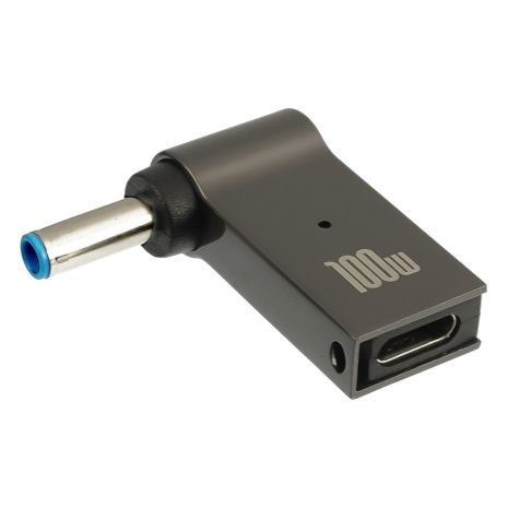 Адаптер для заряджання ноутбуків HP, Type-C-DC 4.5-3.0 mm, 100 W Адаптер для заряджання ноутбуків HP, Type-C-DC 4.5-3.0 mm, 100 W