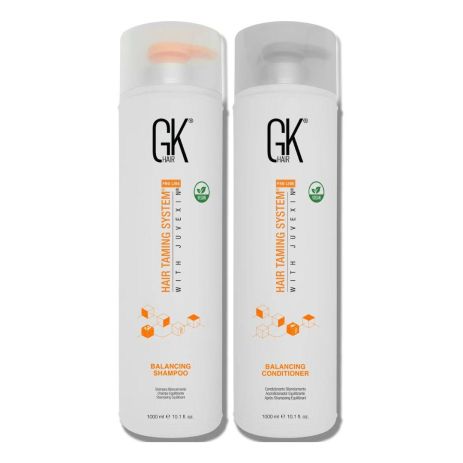 Набір GKhair Global Keratin Balancing балансувальні шампунь і кондиціонер 2х1000 мл Набір GKhair Global Keratin Balancing балансувальні шампунь і кондиціонер 2х1000 мл