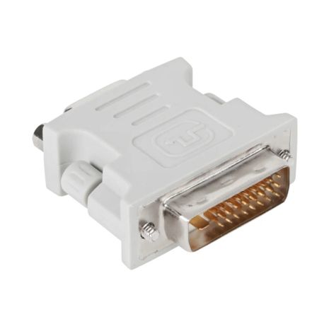 Перехідник PowerPlant DVI-D M - VGA F, білий Перехідник PowerPlant DVI-D M - VGA F, білий