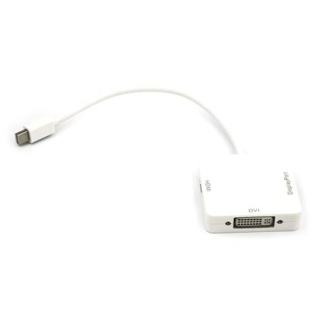 Кабель-перехідник PowerPlant mini DisplayPort (Thunderbolt) - DisplayPort, HDMI, DVI, 0.2 м Кабель-перехідник PowerPlant mini DisplayPort (Thunderbolt) - DisplayPort, HDMI, DVI, 0.2 м