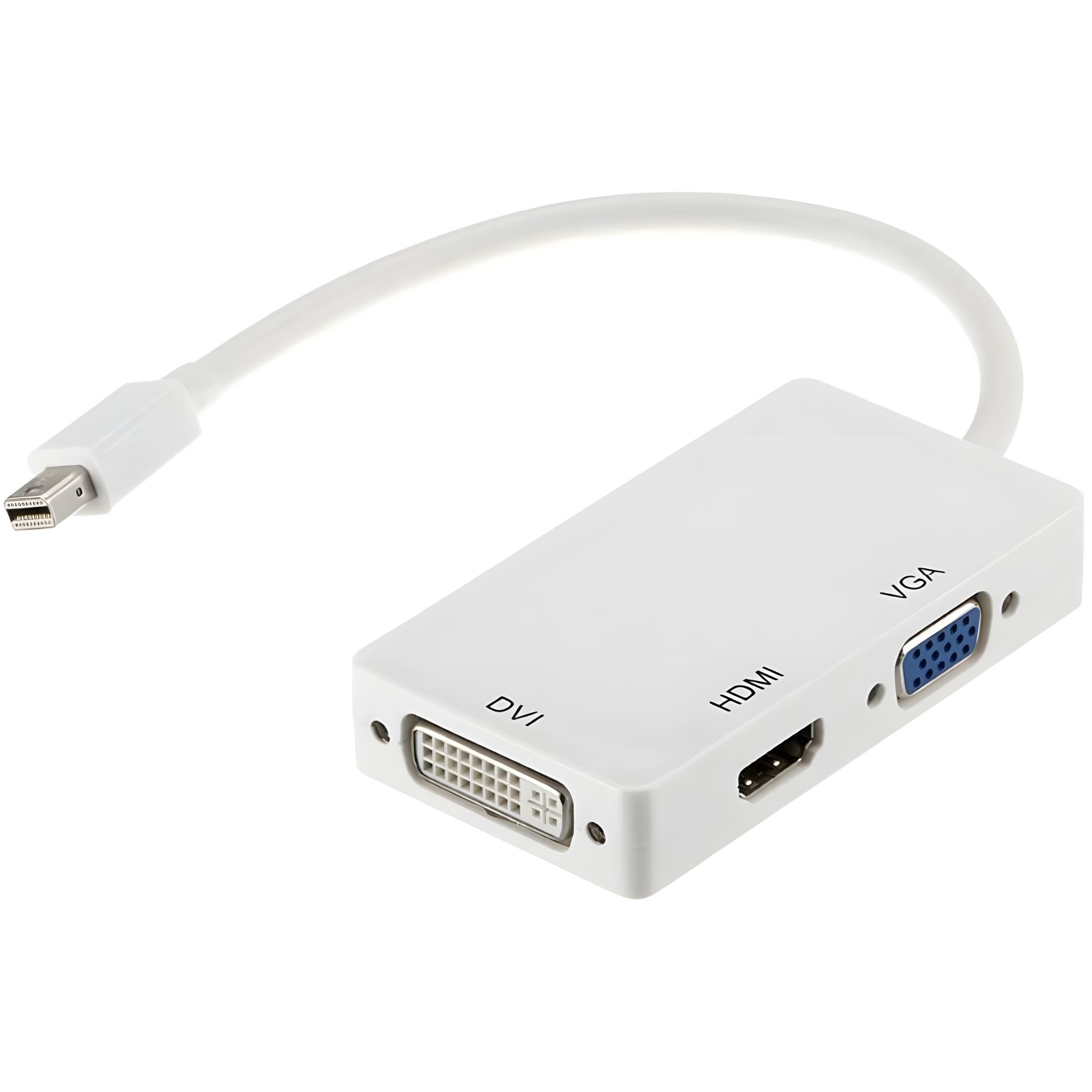 Перехідник PowerPlant mini DisplayPort - HDMI, DVI, VGA (3 в 1) Перехідник PowerPlant mini DisplayPort - HDMI, DVI, VGA (3 в 1)