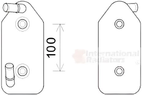 Радиатор масляный, подходит для AUDI (096409061D, VAN WEZEL 03003356)