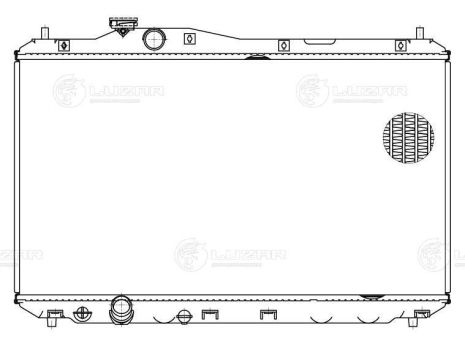Радіатор охолодження HONDA CIVIC, LUZAR (LRC2312) Радіатор охолодження HONDA CIVIC, LUZAR (LRC2312)