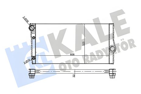 Радиатор BMW 5, KALE OTO RADYATOR (355685)