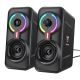 Компьютерная акустика ONIKUMA RGB L6 |5Wx2, BT, USB, 3.5mm| черная