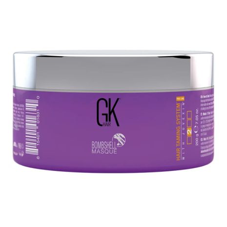 Маска з блонд відтінком для фарбованого волосся GKhair (Global Keratin) Ultra Blonde Bombshell Маsquе 200 г Маска з блонд відтінком для фарбованого волосся GKhair (Global Keratin) Ultra Blonde Bombshell Маsquе 200 г
